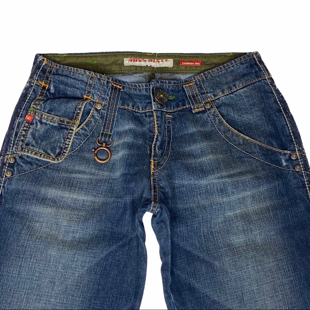 new Miss Sixty ❦ Step Hem ❦ Crimson One Jeans ❦ - Picture 5 of 16